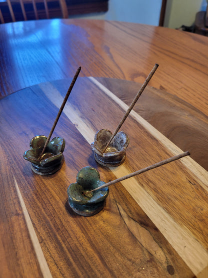 INCENSE BURNERS - FLORAL TRIO