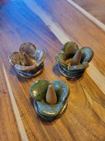 INCENSE BURNERS - FLORAL TRIO